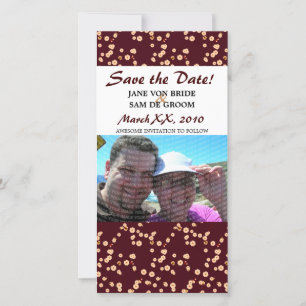 Bourgogne et Cerisiers Crème Save The Date
