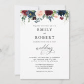 Bourgogne et Mariage de la Marine Invitation (Devant)