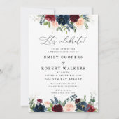 Bourgogne et Mariage de la Marine Invitation (Devant)