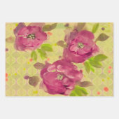 Bourgogne et olive avec papier d'enveloppement à l (Devant)