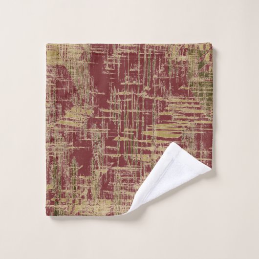 Bourgogne et or (Gant de toilette)