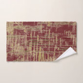 Bourgogne et or (Serviette à main)