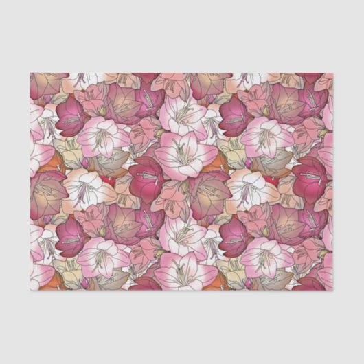 Bourgogne et papier de soie de soie rose de ketmie (Recto)