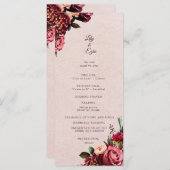 Bourgogne et Rose Saumon Programme Plat (Devant / Derrière)