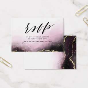 Bourgogne Ethereal Mist Website RSVP Insertion Car