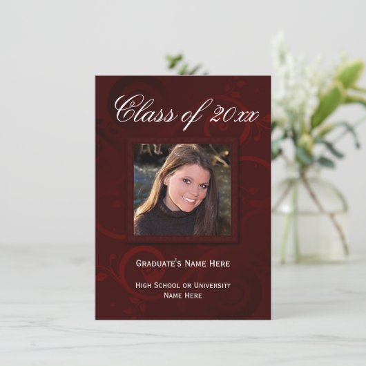 Bourgogne Faire-part d'études supérieures (Debout devant)