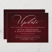 Bourgogne - Faire-part d'événement différé moderne (Devant / Derrière)