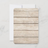 Bourgogne Floral Barrel Mariage de automne RSVP (Dos)