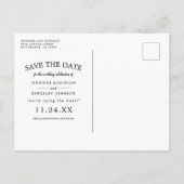 Bourgogne Floral Blush Photo Faire-Part de Mariage (Dos)