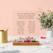 Bourgogne Floral Classe de Réunion Noms commémorat (Mariage)