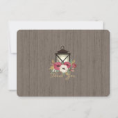 Bourgogne Floral Lanterne Russe Merci (Dos)