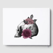 Bourgogne Floral Owls Gothic Wedding Gastenboek (Achterkant)