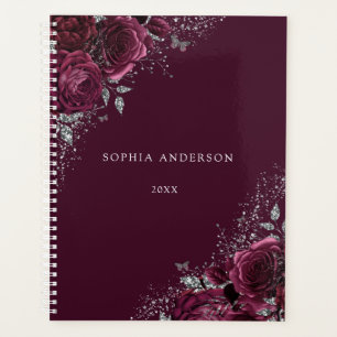 Bourgogne Floral Roses Belle Personnelle