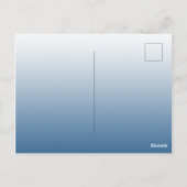 Bourgogne florales bleu nuptiale invitation (Dos)