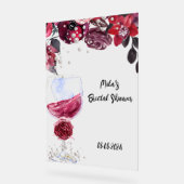 Bourgogne florales invitation à la douche nuptiale (Angle)