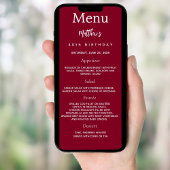 Bourgogne foto leuke feiten verjaardagsmenu kaart