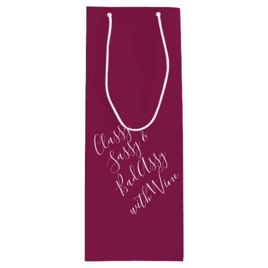 Bourgogne Funny Wine Puns Vin Sac Cadeau (Devant)