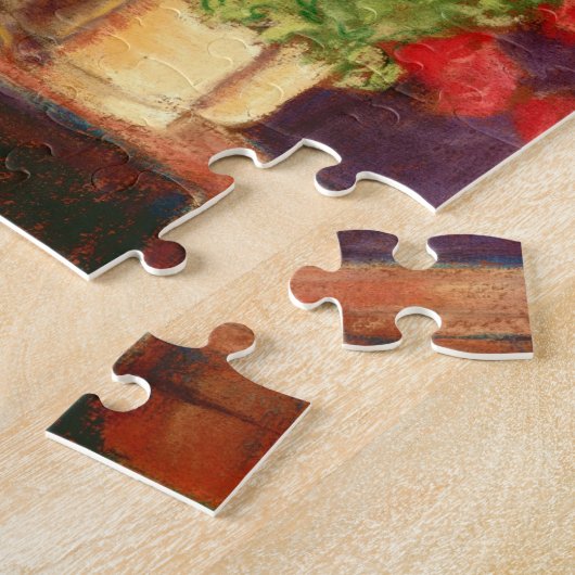 Bourgogne Geraniums puzzel (Zijkant)