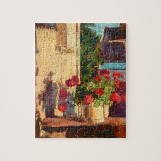 Bourgogne Geraniums puzzel Legpuzzel (Verticaal)