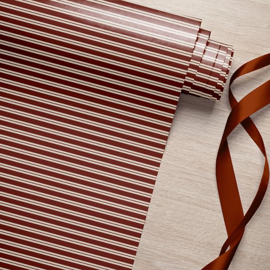 Bourgogne gestreept cadeaupapier