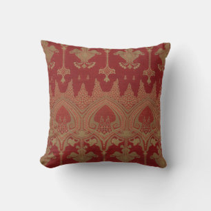 Bourgogne Gold Damask Elegant Brocade Kussen