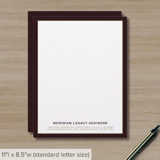 Bourgogne Gold Professional Letterhead Briefhoofd