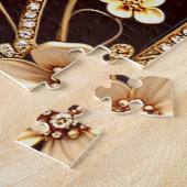 Bourgogne Golden Flowers Jigsaw Puzzle (Côté)