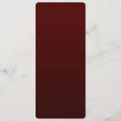 Bourgogne Golden Flowers Wedding Menu (Achterkant)