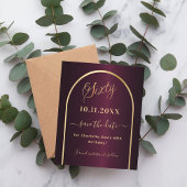 Bourgogne goud 60e verjaardag budget save the date flyer