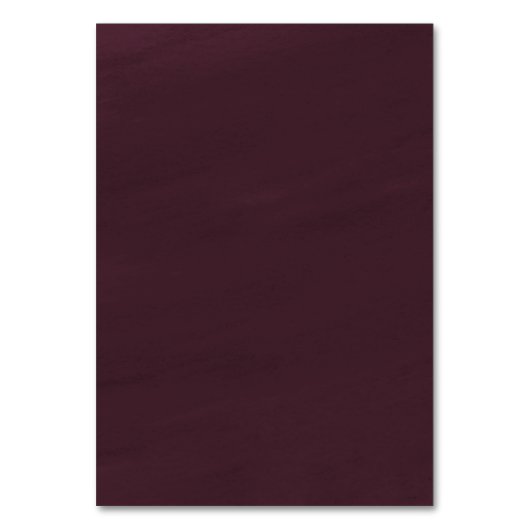 Bourgogne Goud Bloemen Herfst Bruiloft Behuizing K Kaart (Achterkant)