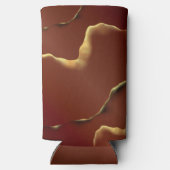 🤵 Bourgogne Goud Elegante Inky Abstracte bruiloft (Achterkant)