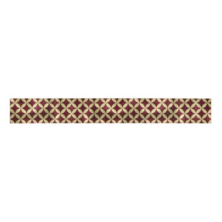 Bourgogne goud metallic peel patroon grosgrain lint