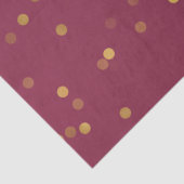 Bourgogne Gouden Glam Confetti Tissuepapier (Detail)