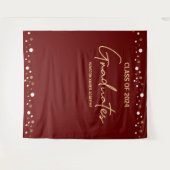 Bourgogne Gouden Klasse van 2024 Afgestudeerden ac Wandkleed (Voorkant (horizontaal))