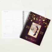 Bourgogne gouden sterren foto 2025 planner (Display)