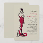 Bourgogne Gown Fashion Show Invitation (Devant / Derrière)