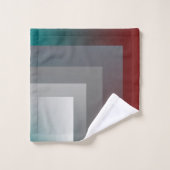 Bourgogne gris turquoise (Gant de toilette)