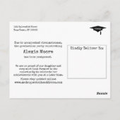 bourgogne hashtag uitgesteld afstudeerfeest briefkaart (Achterkant)