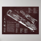 Bourgogne I Saturn V Poster Infographique (Devant)