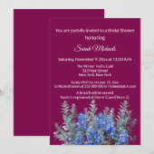 Bourgogne Invitation à la douche nuptiale (Devant / Derrière)