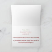 Bourgogne Invitation de mariage d'hiver avec Blueb (Intérieur)