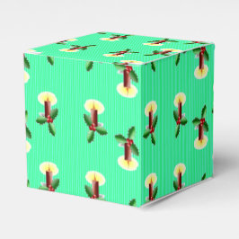 Bourgogne kaarsje met Xmas heilig Bedankdoosjes