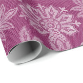 Bourgogne kant bloem bruidsshower cadeaupapier (Rol Hoek)