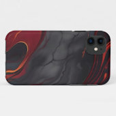 Bourgogne-lavamarmer Case-Mate iPhone Case (Achterkant (horizontaal))