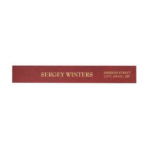 Bourgogne Lederen Print