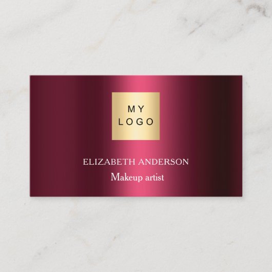 Bourgogne logo foto Qr code social media Visitekaartje (Voorkant)