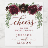 Bourgogne Mariage de automne Vins Étiquette Faveur (Étiquettes simples)