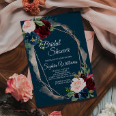 Bourgogne, marine et médaillon d'or Invitation de 