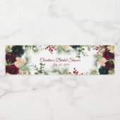 Bourgogne, Marine Floral Étiquettes de bouteilles  (Étiquettes simples)