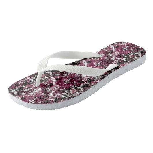 Bourgogne Marmer Abstract Teenslippers (Schuin)